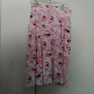 Plus size Floral printed skirt